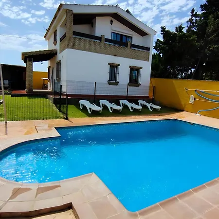 Chalet De 2 Plantas Con Jardin, Piscina, Wifi Y Parking Privado - Es-180-314 * Conil De La Frontera